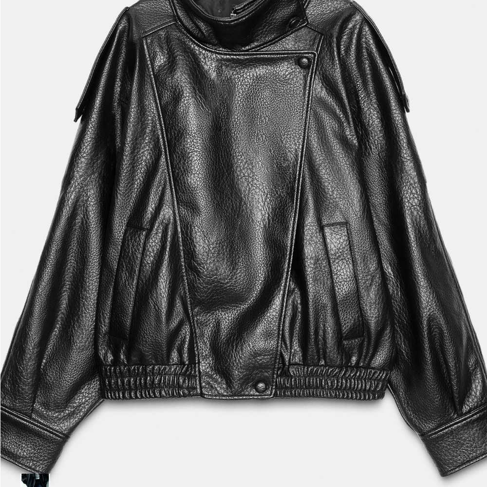 Zara Black Leather Jacket